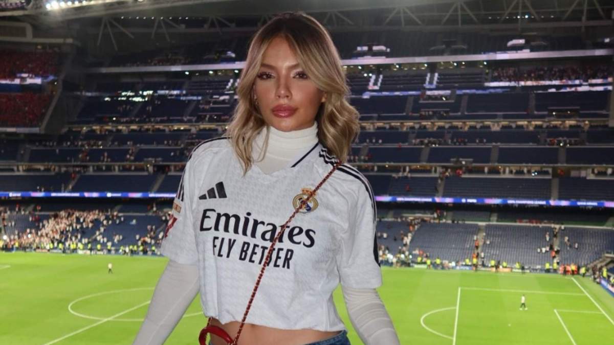 Gabriely Miranda en el Bernabéu