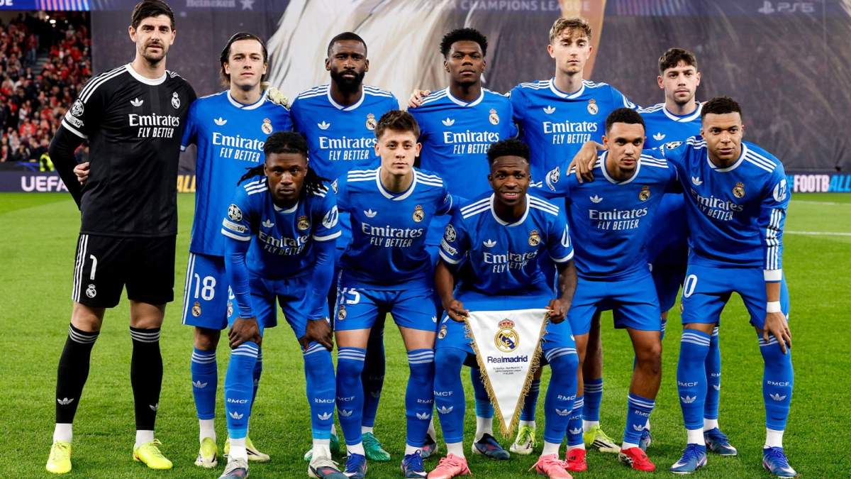 Alineación titular del Real Madrid contra el Benfica.