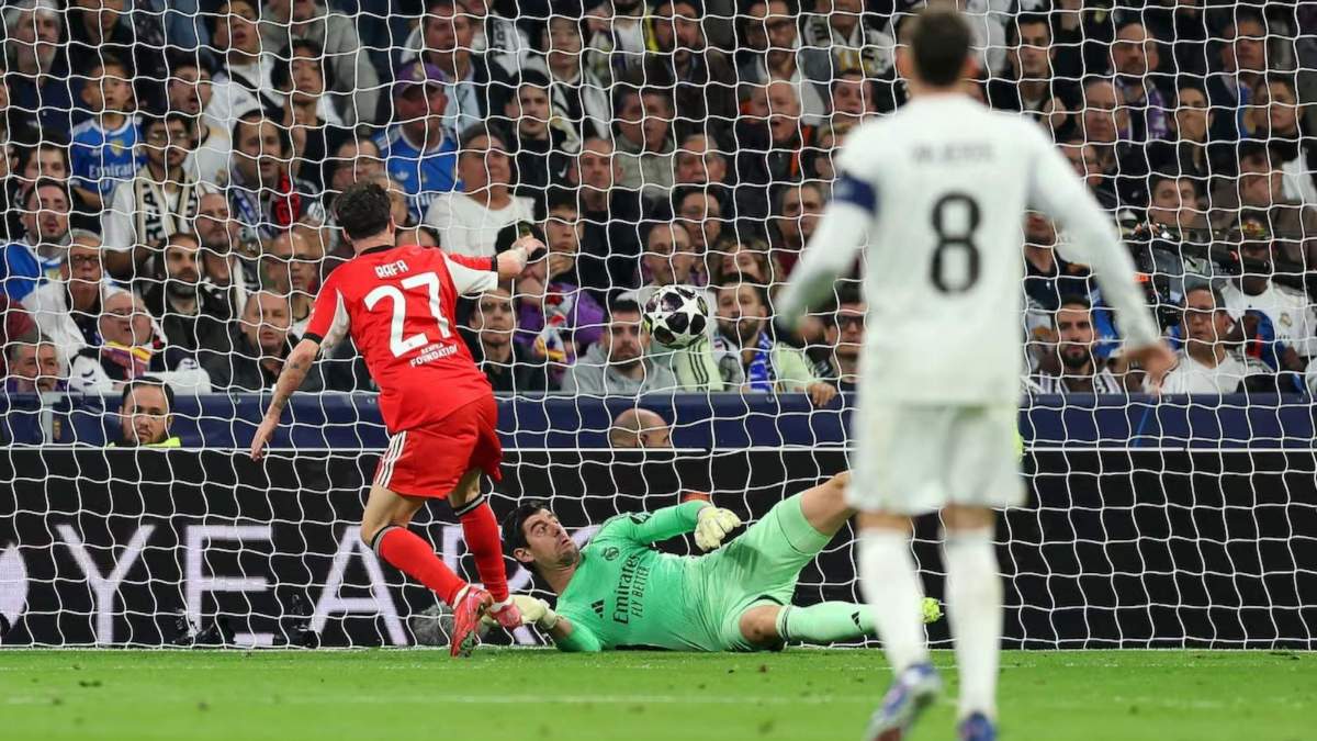 El gol de Rafa Silva en el Santiago Bernabéu