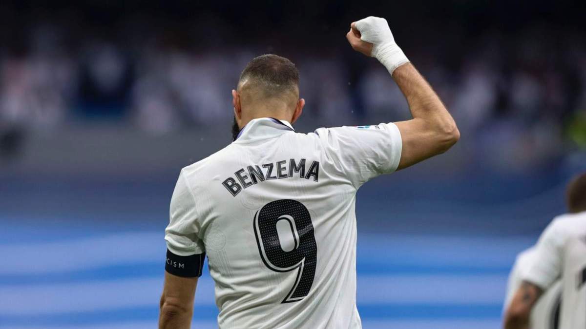 Karim Benzema, celebrando un gol con el Real Madrid. Karim Benzema, celebrando un gol con el Real Madrid.