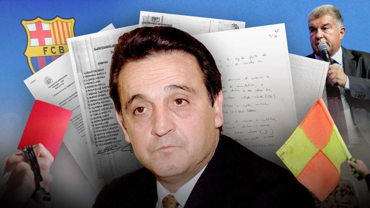 Enriquez Negreira, unos documentos y Joan Laporta.