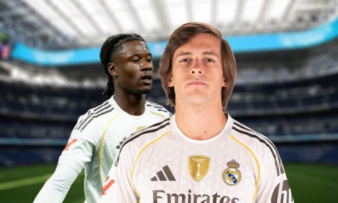 Eduardo Camavinga, Álvaro Carreras y el Santiago Bernabeú.