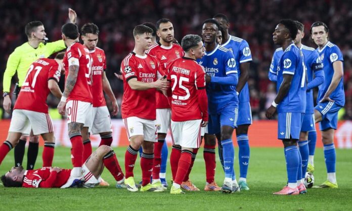 Una foto del Benfica - Real Madrid.