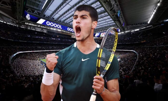 Carlos Alcaraz ha quedado encantado con la remodelación del estadio Santiago Bernabéu.