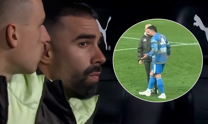 Carvajal le muestra su enfado a Pintus tras no jugar en Valencia y lo habla con Arbeloa en el vestuario: 