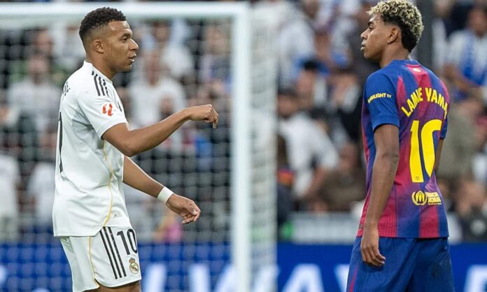 Kylian Mbappé y Lamine Yamal, durante un Clásico de esta temporada entre el Real Madrid y el Barcelona.