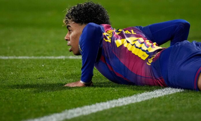 El dardo de la cuenta oficial del Real Madrid a Lamine Yamal tras fallar el penalti en Girona: “Afinando puntería”