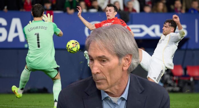 Lobo Carrasco no ve penalti de Courtois a Budimir