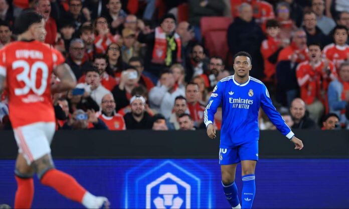 Radiografía del Benfica 0-0 Real Madrid al descanso: Mbappé tuvo las más claras