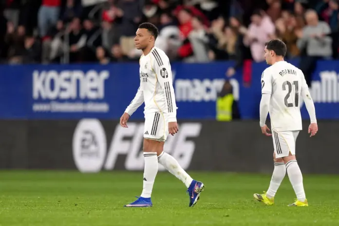  Calificaciones Blancas: el uno por uno del Real Madrid en la derrota ante Osasuna

