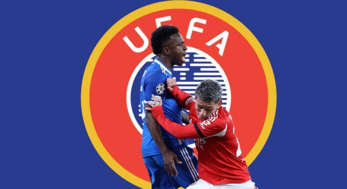 La UEFA preocupada con Prestianni y Vinicius