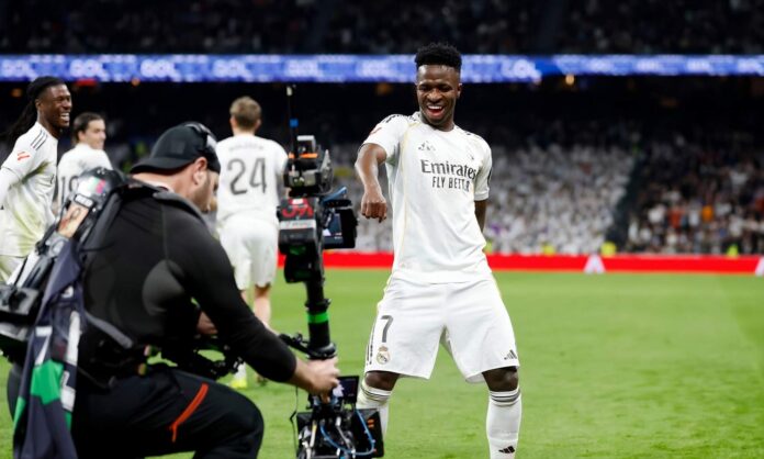 Vinicius Junior, celebrando su 