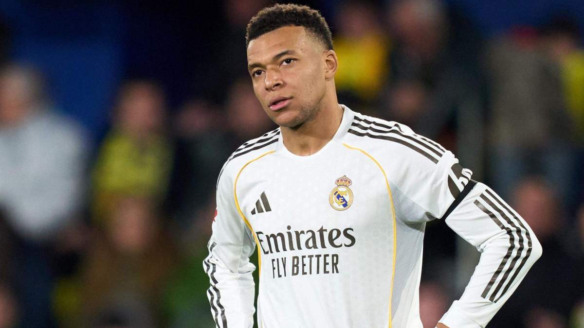 Mbappé en un partido de esta temporada