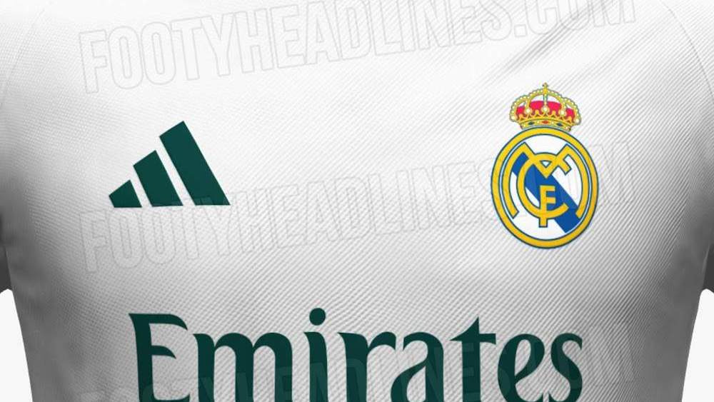 Camiseta del Real Madrid 2026-27 filtrada por Adidas y publicada en Footy Headlines