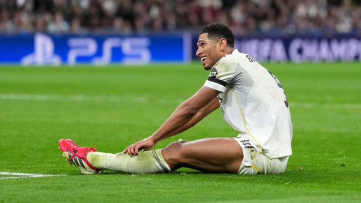 Bellingham en un partido del Real Madrid esta temporada