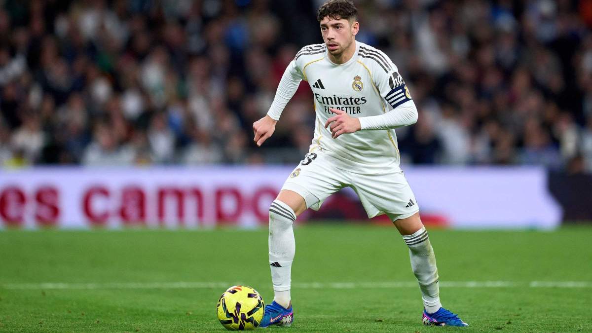 Fede Valverde en un partido de esta temporada del Real Madrid en el estadio Santiago Bernabéu
