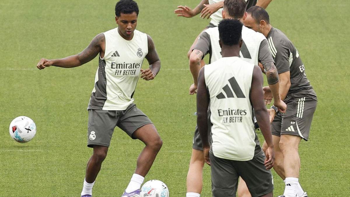 Entreno del Real Madrid