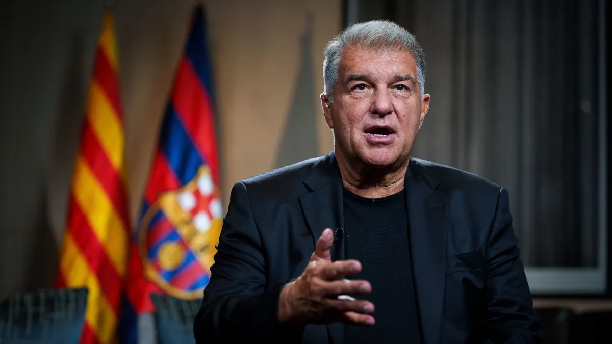 Joan Laporta, presidente del Fútbol Club Barcelona. 