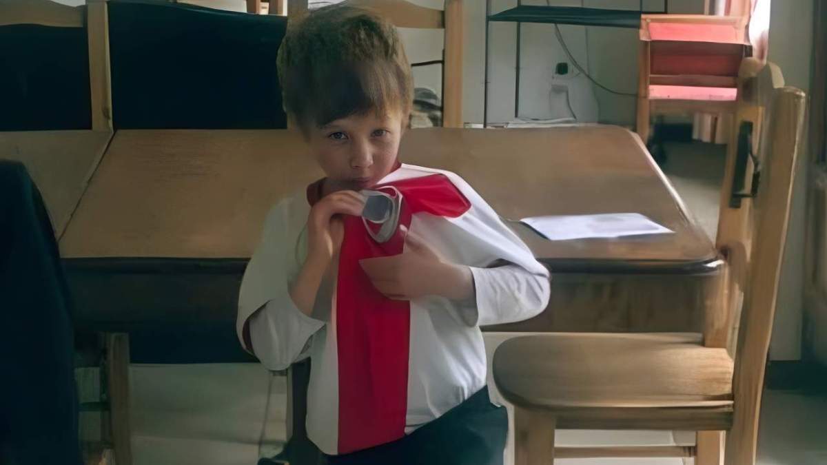 Franco Mastantuono de niño en su casa (1)