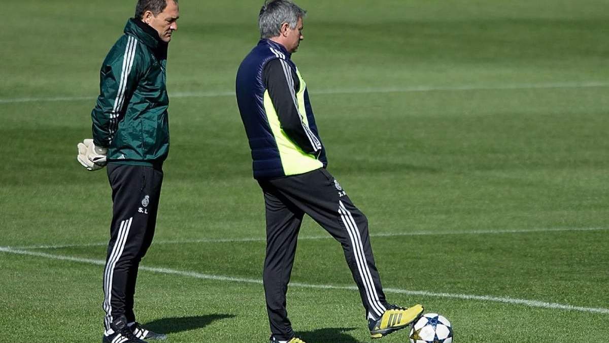 Silvino Louro y Jose Mourinho en el Real Madrid