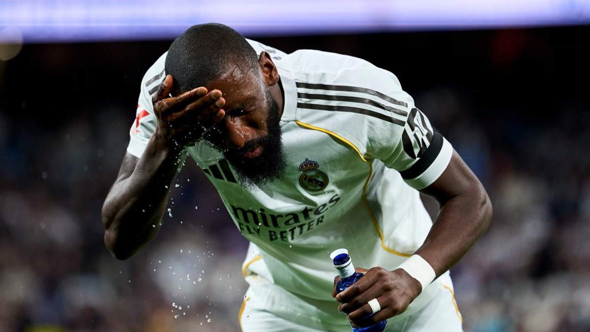 Antonio Rüdiger en un partido de esta temporada con el Real Madrid