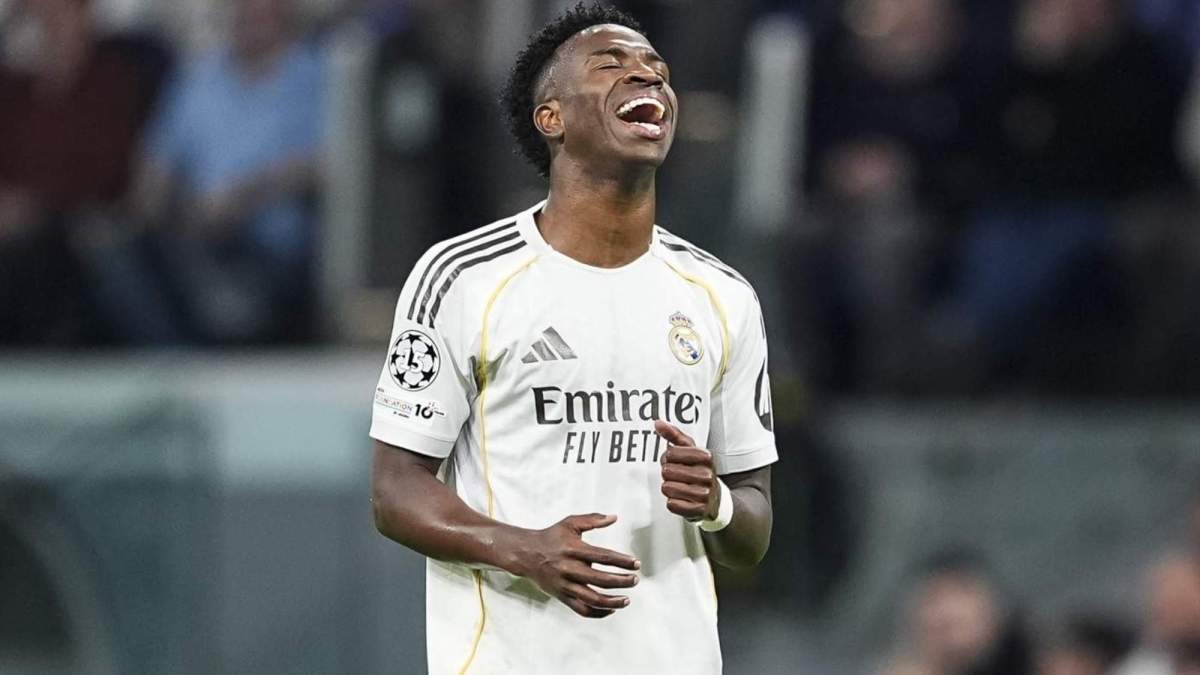 Vinicius Junior, en el partido de Champions contra el Manchester City. Vinicius Junior, en el partido de Champions contra el Manchester City.