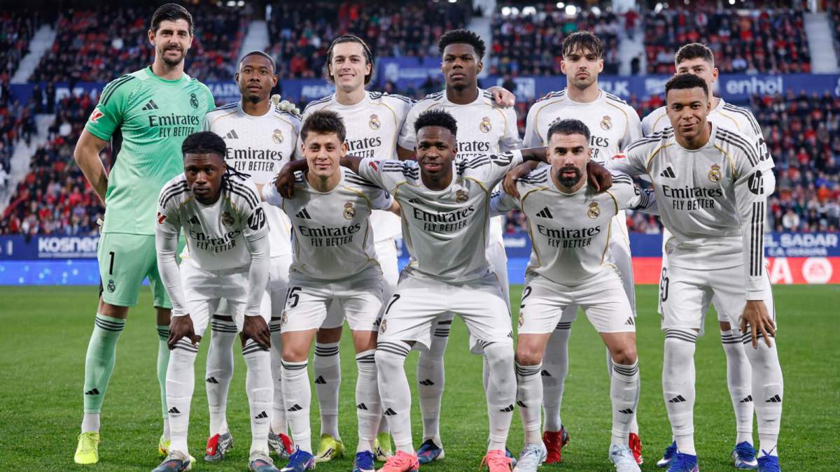 Once del Real Madrid contra el CA Osasuna