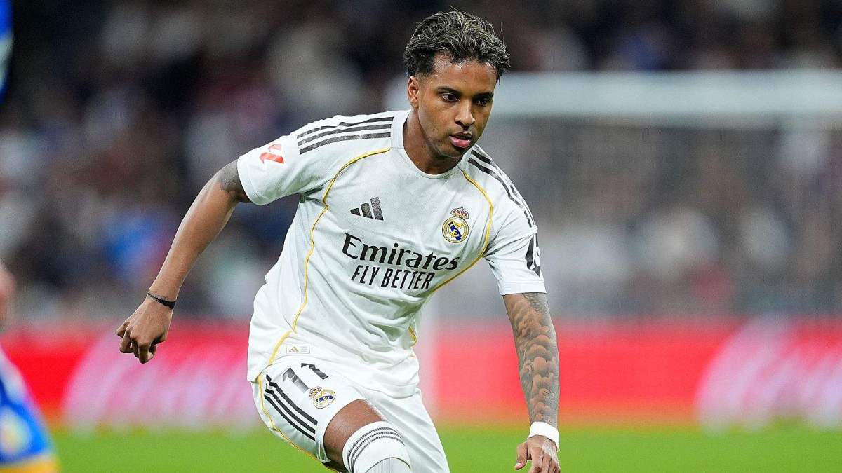 Rodrygo Goes durante un partido en el Bernabéu