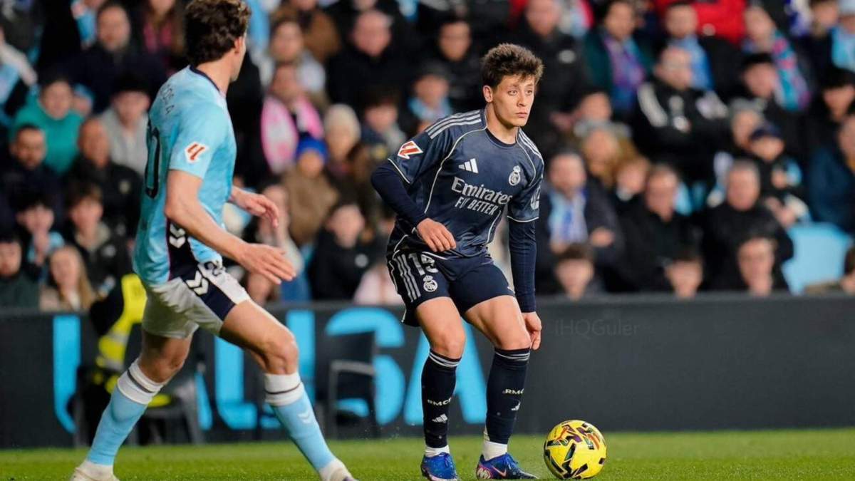 Arda Güler durante el partido frente al Celta de Vigo