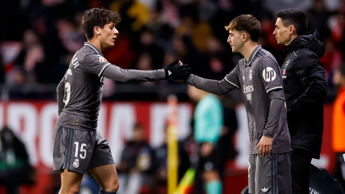 Momento del debutde Dani Yáñez con el Real Madrid