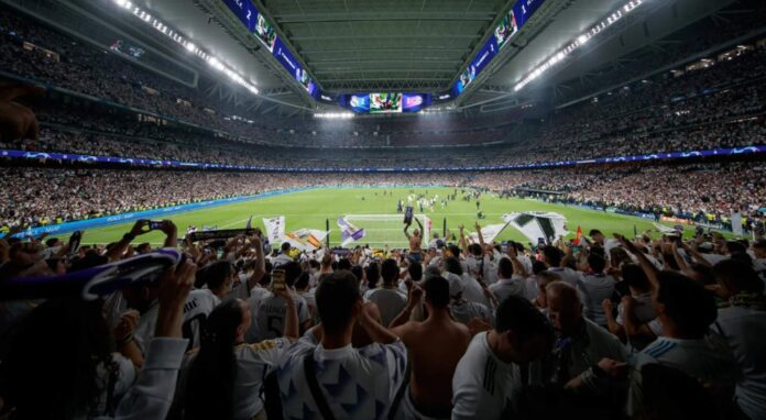 El Bernabéu entre los estadios con más afición de media