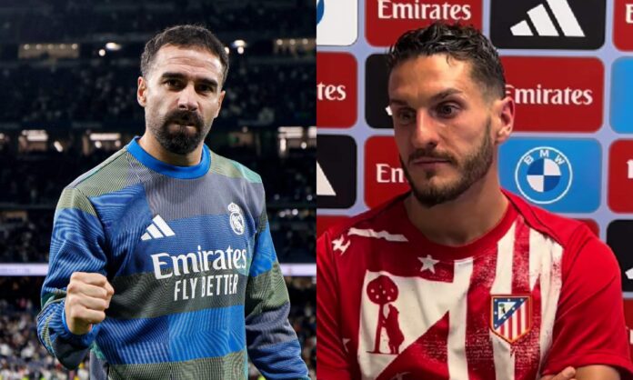Carvajal y Koke compartieron impresiones tras el derbi