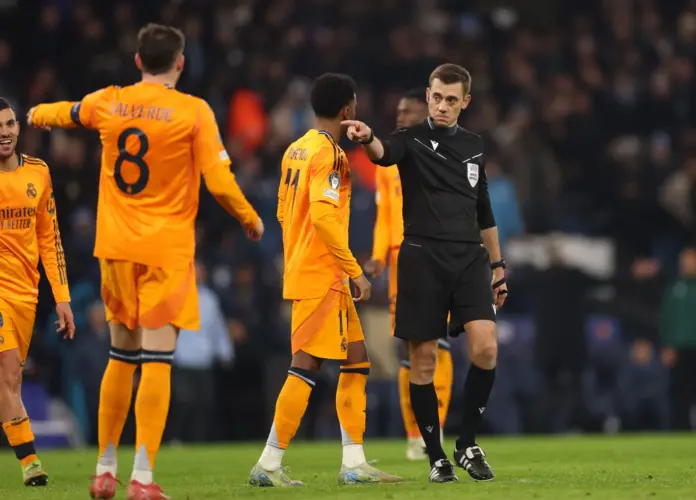  Ya hay árbitro para el Manchester City – Real Madrid: precedentes favorables para los blancos

