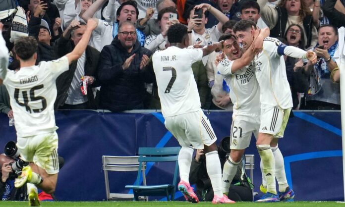Radiografía del Real Madrid 3-0 Manchester City al descanso: hat trick de Fede Valverde