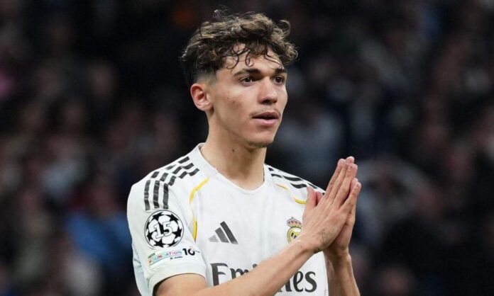 Thiago Pitarch, en un partido de Champions League con el Real Madrid durante este curso.