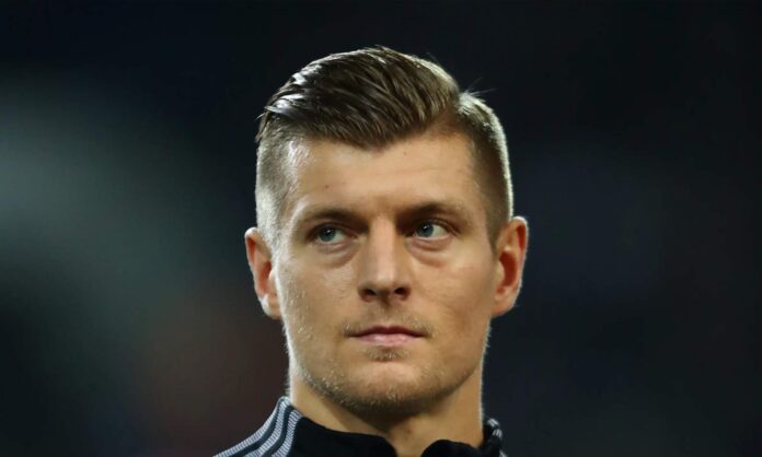 Toni Kroos antes de jugar un partido.