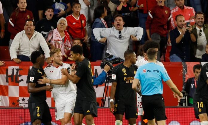 La Fiscalía solicita un año y nueve meses de prisión a un aficionado del Sevillla FC por lanzar insultos racistas a Vinicius